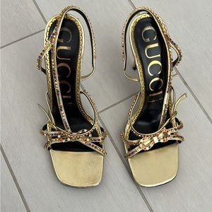 Gucci Gold High Heels